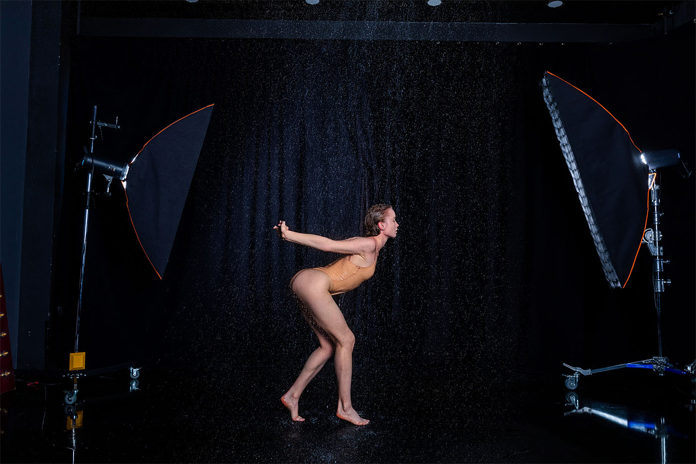 Wet Ballet, ballerina Dana, shows studio shots of well trained artist Dana.